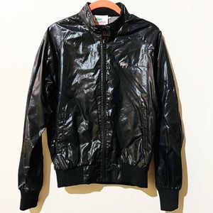 🐊Vintage black Alligator Lacoste windbreaker jacket